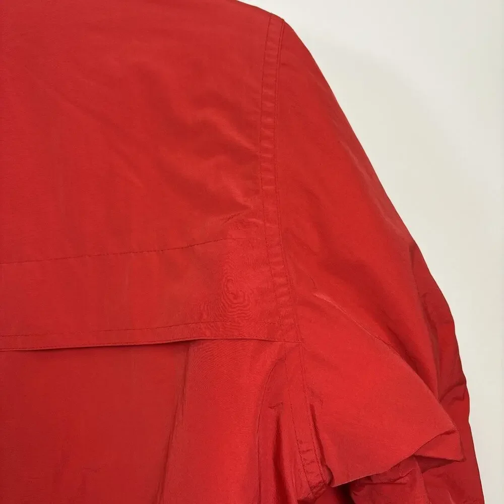 Vintage 80s Red Ski Puffer Jacket Retro Ski Gorpcore Oversized XL - Picture 4 of 16